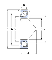 7317 BEGAF подшипник SKF