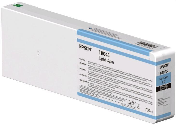 Картридж Epson C13T804500 (№T8045), Объем: 700 мл, Цвет: Светло-голубой, Совместимость: SureColor SC-P6000/SC-