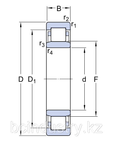 NU 317 ECM/C3  подшипник SKF