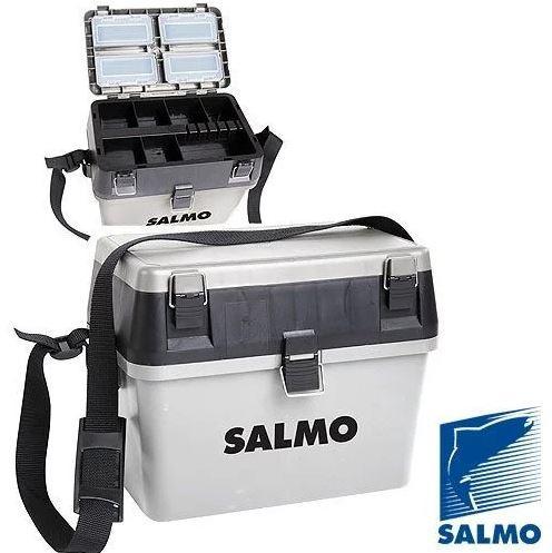 Ящик для замней рыбалки Salmo HS-2, Пластик, Цвет: Серый, Упаковка: Розничная