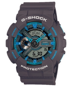Часы электронные наручные мужские Casio G-SHOCK GA-110TS-8A2DR, Механизм: Кварц, Браслет: Ремешок из полимерно