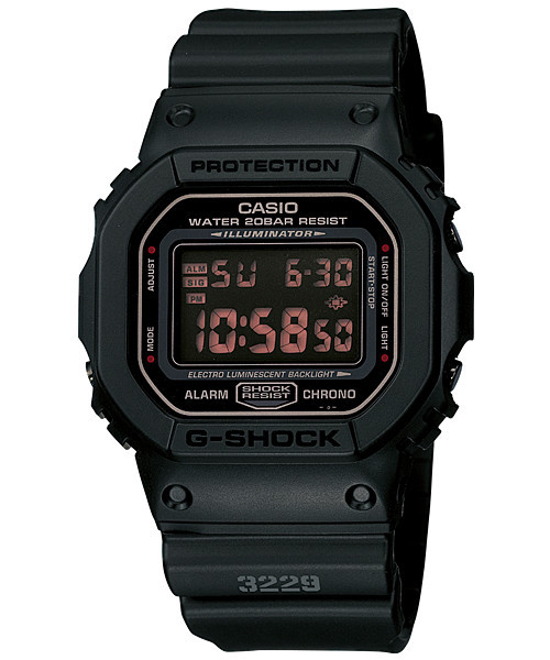 Часы электронные наручные мужские Casio G-SHOCK DW-5600MS-1DR, Механизм: Кварц, Браслет: Ремешок из полимерног