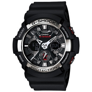 Часы электронные наручные мужские Casio G-SHOCK GA-200-1ADR, Механизм: Кварц, Браслет: Ремешок из полимерного