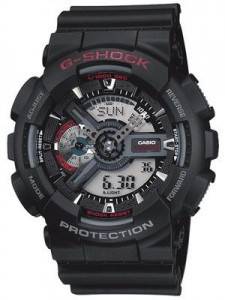 Часы электронные наручные мужские Casio G-SHOCK GA-110-1ADR, Механизм: Кварц, Браслет: Ремешок из полимерного