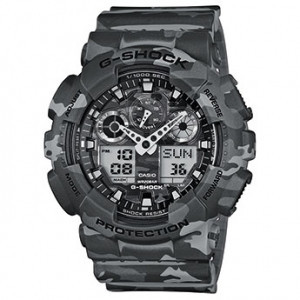 Часы электронные наручные мужские Casio G-SHOCK GA-100CM-8AER, Механизм: Кварц, Браслет: Ремешок из полимерног