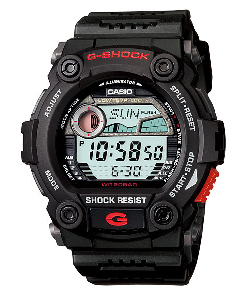 Часы электронные наручные мужские Casio G-SHOCK G-7900-1DR, Механизм: Кварц, Браслет: Ремешок из полимерного м