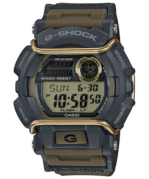 Часы электронные наручные мужские Casio G-SHOCK GD-400-9ER, Механизм: Кварц, Браслет: Ремешок из полимерного м