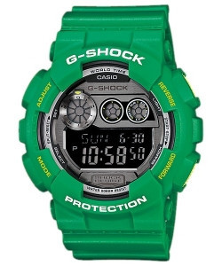 Часы электронные наручные мужские Casio G-SHOCK GD-120TS-3DR, Механизм: Кварц, Браслет: Ремешок из полимерного