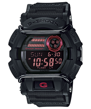 Часы электронные наручные мужские Casio G-SHOCK GD-400-1ER, Механизм: Кварц, Браслет: Ремешок из полимерного м