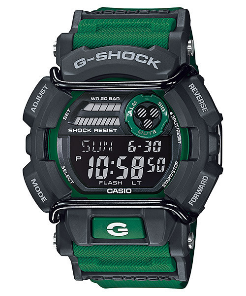 Часы электронные наручные мужские Casio G-SHOCK GD-400-3DR, Механизм: Кварц, Браслет: Ремешок из полимерного м