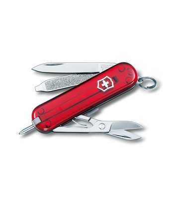 Нож складной карманный Victorinox Signature Ruby, Функционал: Туризм, Кол-во функций: 7 в 1, Цвет: Красный (пр