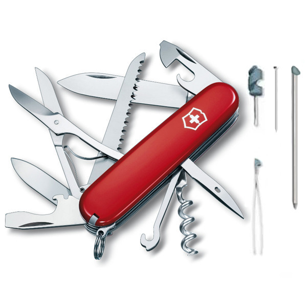 Нож складной офицерский Victorinox Huntsman, Кол-во функций: 18 в 1, Цвет: Красный, (1.3715)