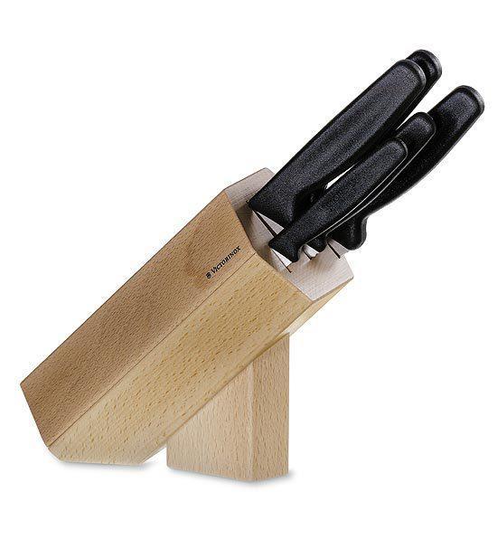 Набор ножей кухонных Victorinox Small Cutlery Block, Материал клинка: Нержавеющая сталь, Материал рукояти: Пол