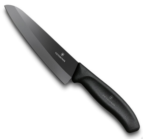 Нож разделочный Victorinox Carving Knife Ceramic Black, Длина клинка: 150 мм, Материал клинка: Керамика, Матер