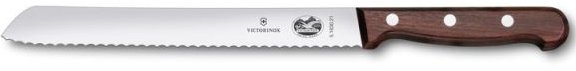 Нож хлебный Victorinox Bread Knife Serrated Rosewood, Длина клинка: 210 мм, Материал клинка: Нержавеющая сталь