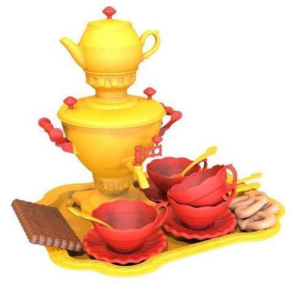 Набор детской национальной посуды для чаепития «Самовар» {17 предметов}, фото 2