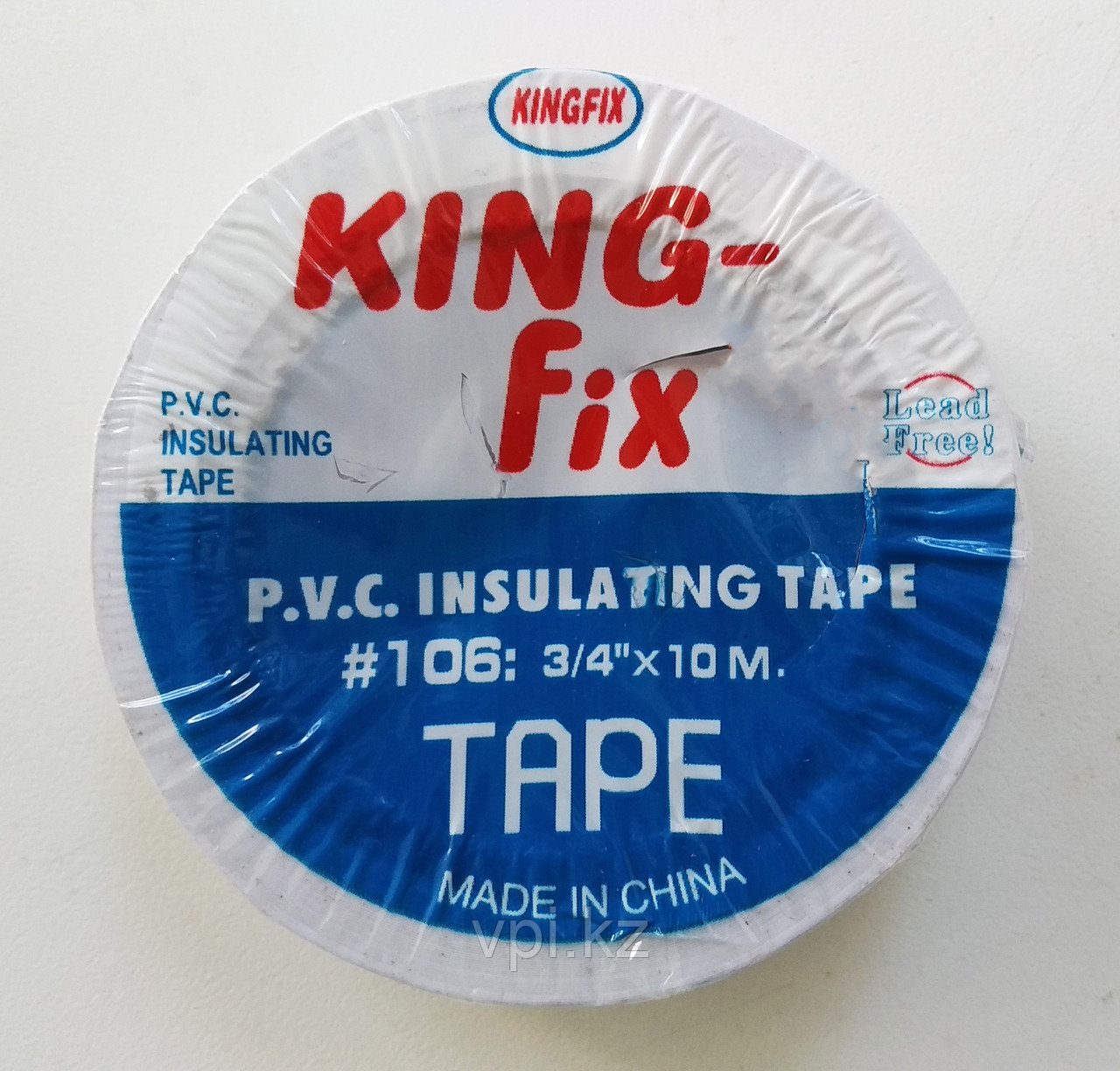 Изолента ПВХ, 10м. KING-FIX Белый