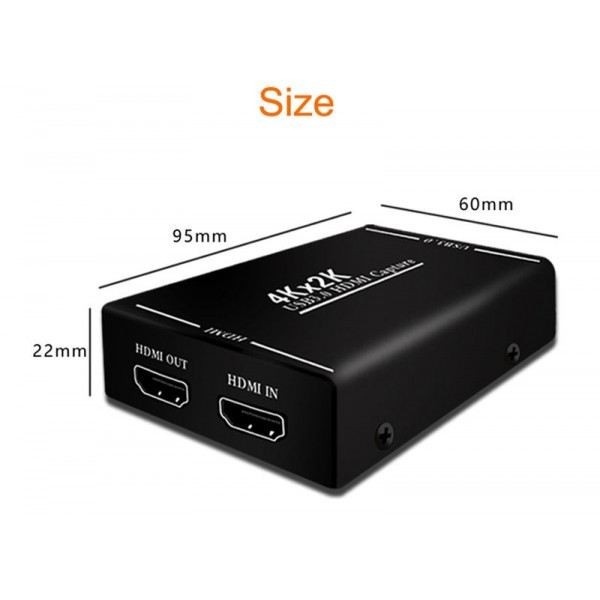 Устройство видеозахвата USB 3.0 EasyCAP (с поддержкой 2K*4K) HDMI adapter - фото 2 - id-p61296690