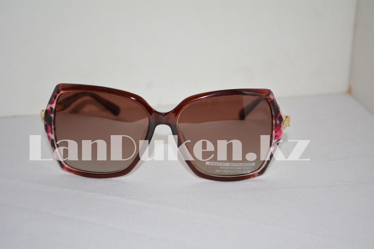 Солнцезащитные очки HD Polarized, тигрово-коричневые с антибликовым и гидрофобным эффектом. - фото 7 - id-p64513985