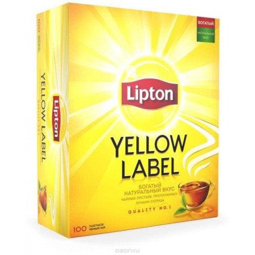 Чёрный чай «Lipton» 100 пакетиков