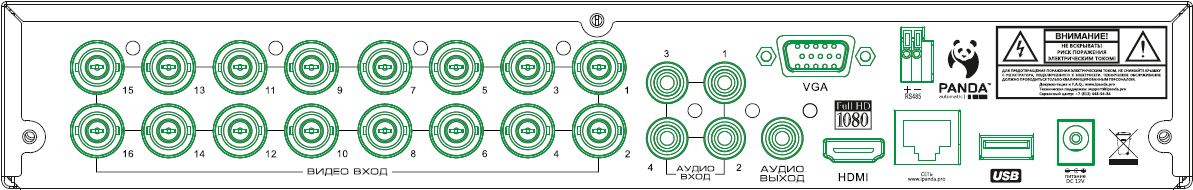 Гибридный видеорегистратор Panda 4.basic ver.2 - фото 2 - id-p64553656