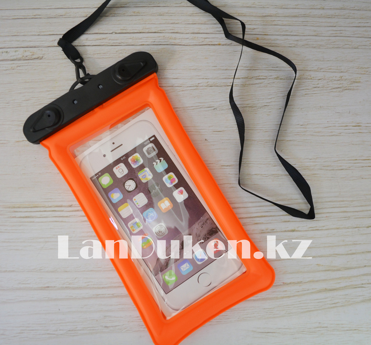 Водонепроницаемый чехол для телефона (оранжевый), фото 1