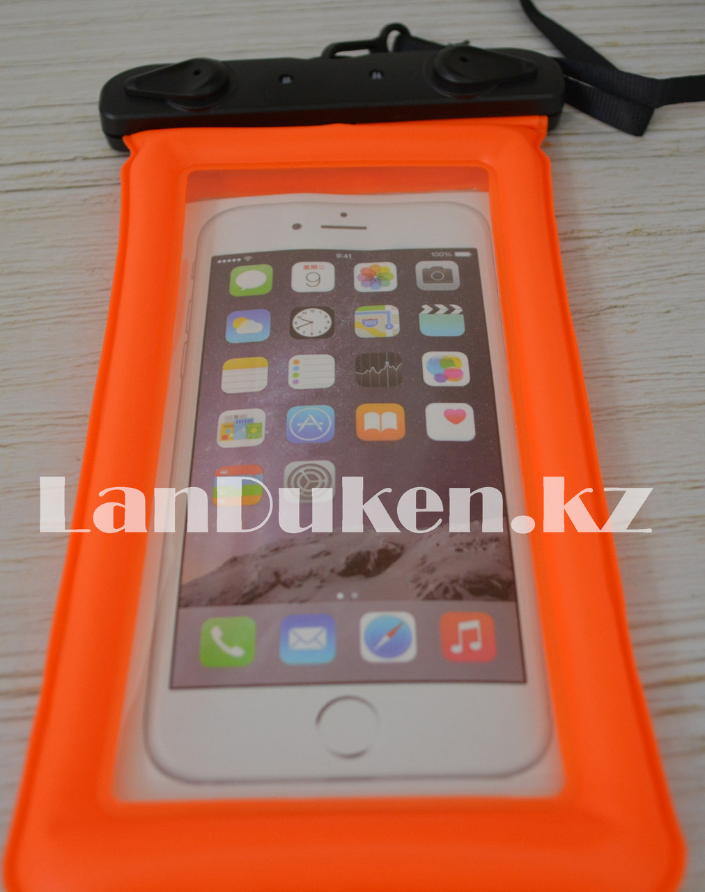 Водонепроницаемый чехол для телефона (оранжевый) - фото 2 - id-p64311439