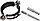 Хомут трубный с гайкой, оцинкованный, в комплекте с сантехнической шпилькой и дюбелем, 2", 1шт, ЗУБР, фото 4