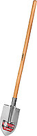 Лопата "Мастер-НС" штыковая из нержавеющей стали, деревянный черенок, ЗУБР (39443)