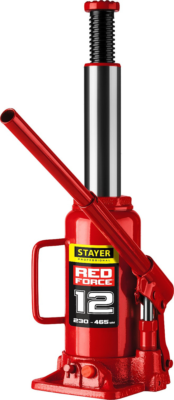 STAYER RED FORCE 12т 230-465мм домкрат бутылочный гидравлический (43160-12_z01) - фото 3 - id-p64563579