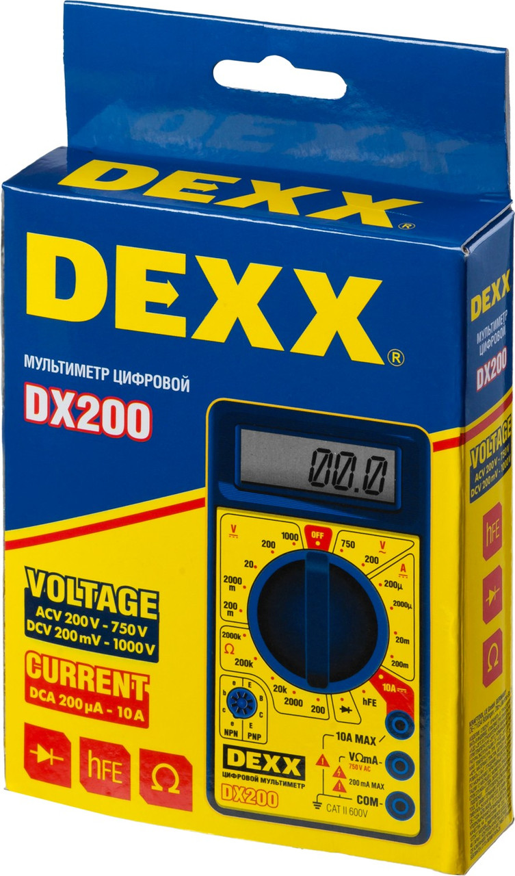 Мультиметр DEXX DX200 цифровой (45300) - фото 7 - id-p64563583