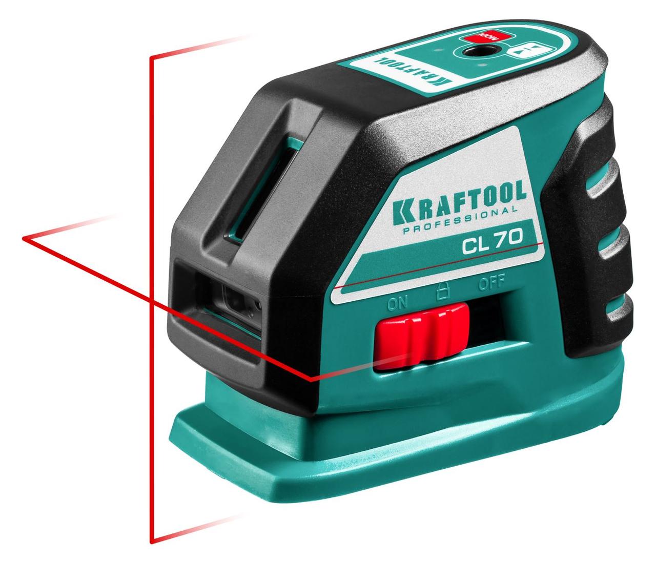 KRAFTOOL CL-70 нивелир лазерный , 20м/70м, IP54, точн. +/-0,2 мм/м, питание 4хАА, в коробке (34660) - фото 3 - id-p64563653