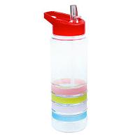 Бутылка для воды с выдвижной поилкой «Яркий вкус»