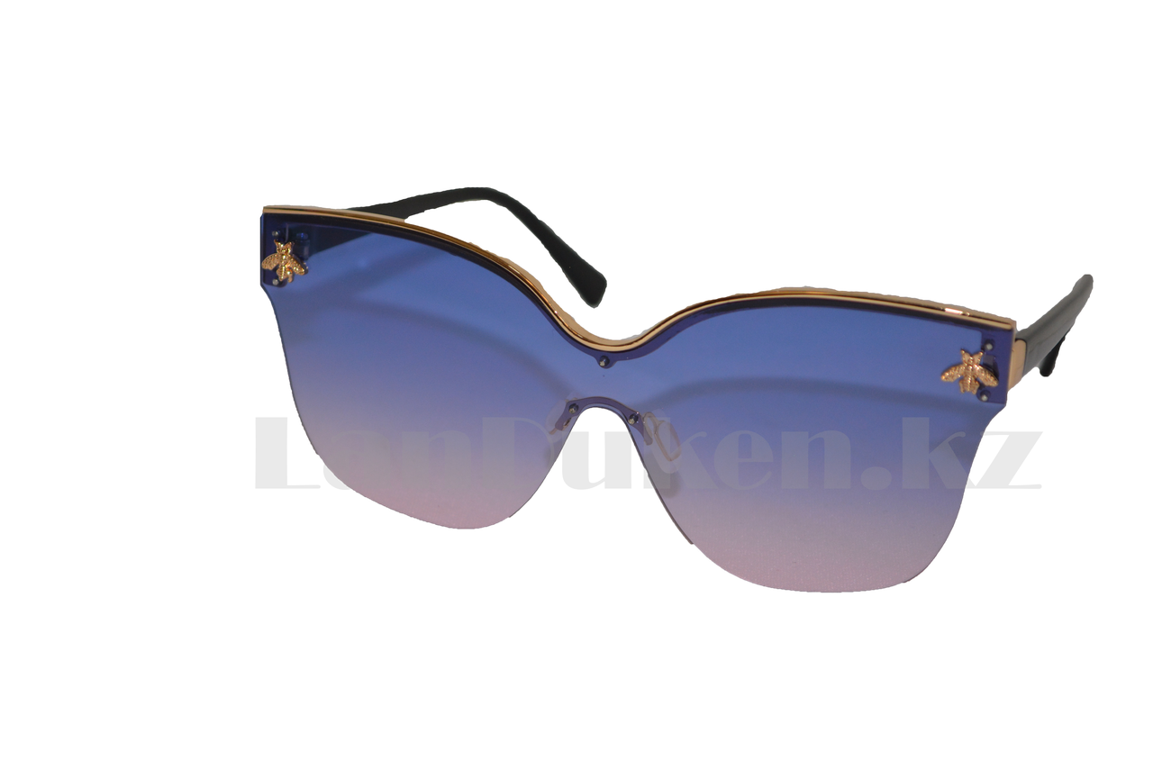 Солнцезащитные очки с пчелкой с голубо-розовыми линзами