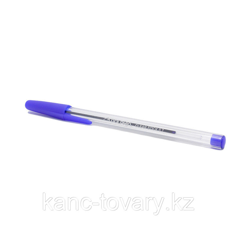 Ручка шариковая Dolphin Clear Stick (синяя, красная, черная) - фото 1 - id-p64565463
