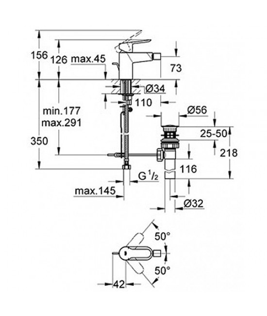 Смеситель для биде Grohe BauEdge 23331000 - фото 2 - id-p64565744