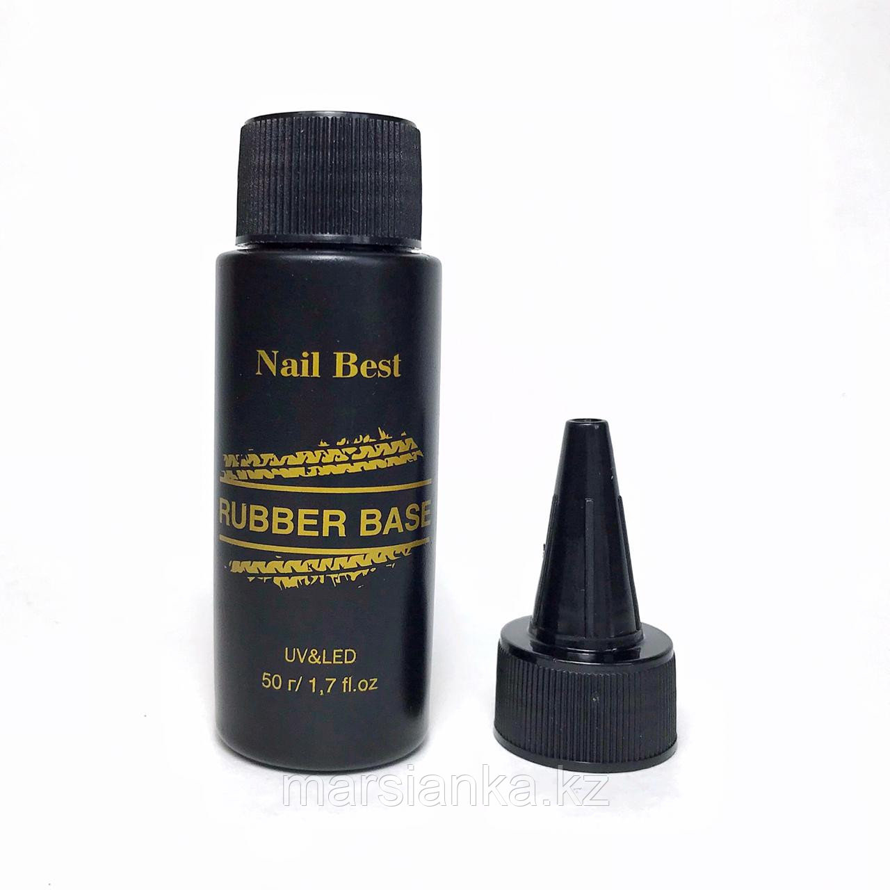 База Nail Best Rubber base (каучуковая прозрачная база), 50мл продажа