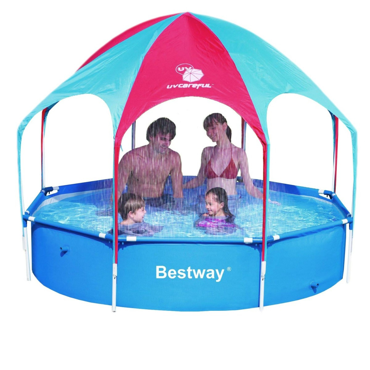 Бассейн каркасный Bestway Metal Frame 56432 (56193), 1688 л,, Поливинилхлорид, Цвет: Оранжевый