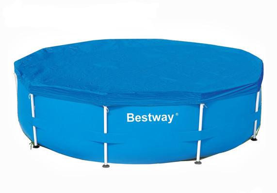 Тент для каркасного бассейна 3050 мм Bestway Pool Covers 58036,,, Искусственный водостойкий брезент, 0,10 мм,