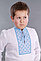 Вышиванка для мальчика 2004, голубая вышивка, фото 5