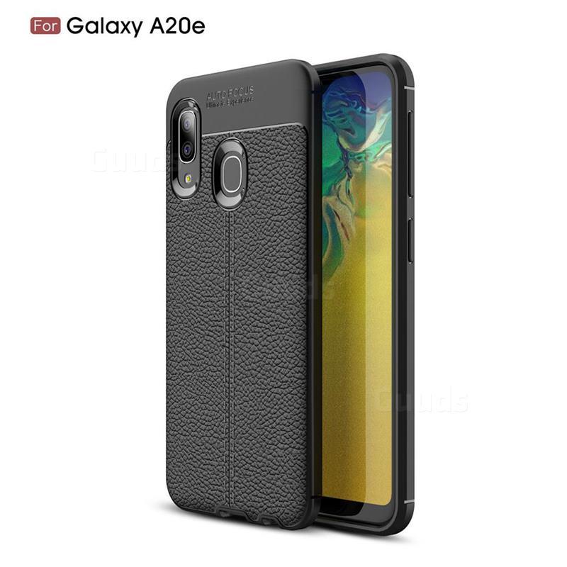 Силиконовый чехол Auto Focus Leather case для Samsung Galaxy A20 A205 2019 (черный), фото 1