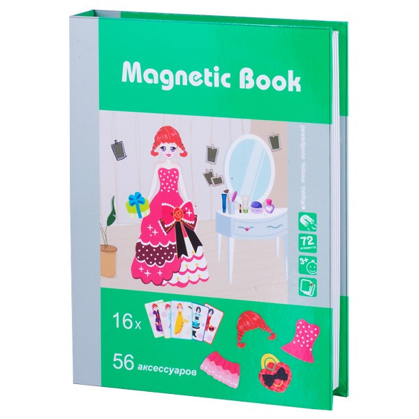 Magnetic Book TAV025 Развивающая игра "На бал", 72 детали