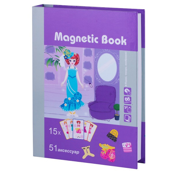 Magnetic Book TAV026 Развивающая игра "Кокетка", 65 деталей