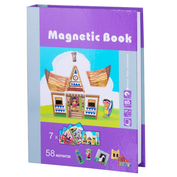 Magnetic Book TAV027 Развивающая игра "Строение мира", 65 деталей
