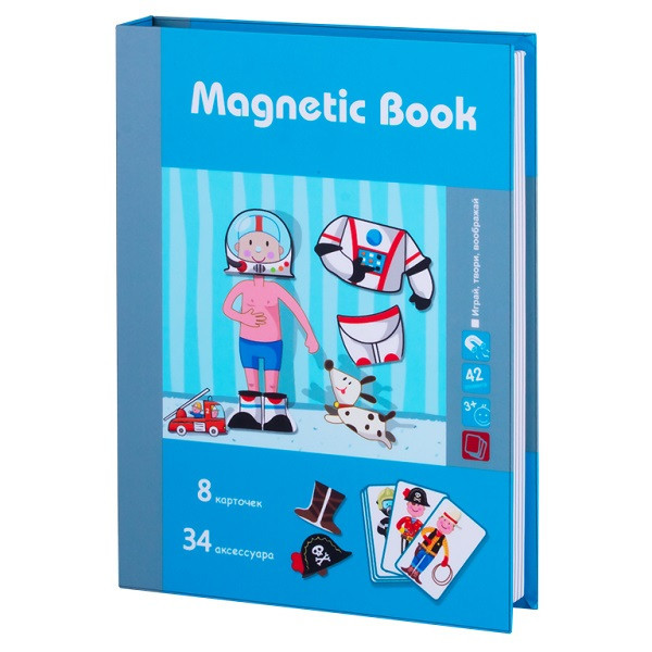 Magnetic Book TAV029 Развивающая игра "Интересные профессии", 42 детали