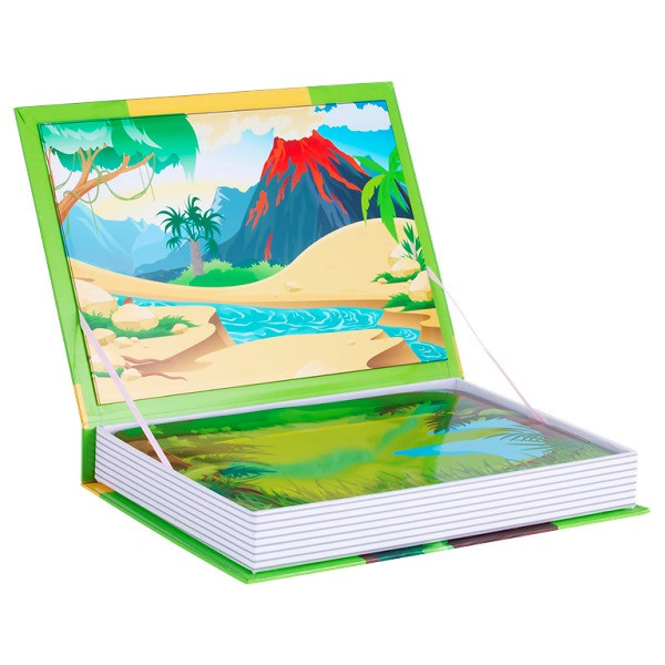 Magnetic Book TAV031 Развивающая игра "Живность тогда и теперь", 87 деталей