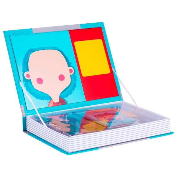 Magnetic Book TAV033 Развивающая игра "Гримёрка веселья", 79 деталей