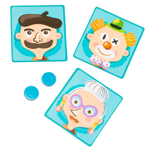 Magnetic Book TAV033 Развивающая игра "Гримёрка веселья", 79 деталей