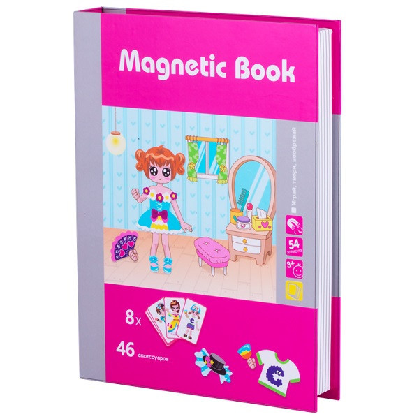 Magnetic Book TAV036 Развивающая игра "Модница", 54 детали