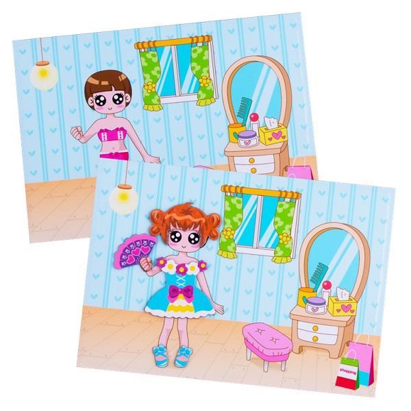 Magnetic Book TAV036 Развивающая игра "Модница", 54 детали